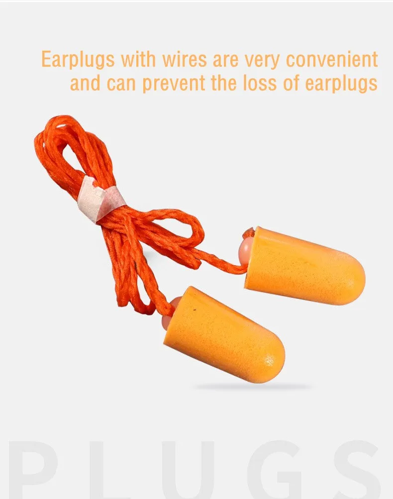 3M Earplugs 1100 1110 Pack of 2 Foam Ear Protection Noise Resisitant No Tearing Anti Dirt Good Resilience Work Study Rest Sleep