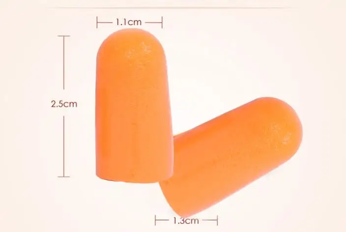 3M Earplugs 1100 1110 Pack of 2 Foam Ear Protection Noise Resisitant No Tearing Anti Dirt Good Resilience Work Study Rest Sleep