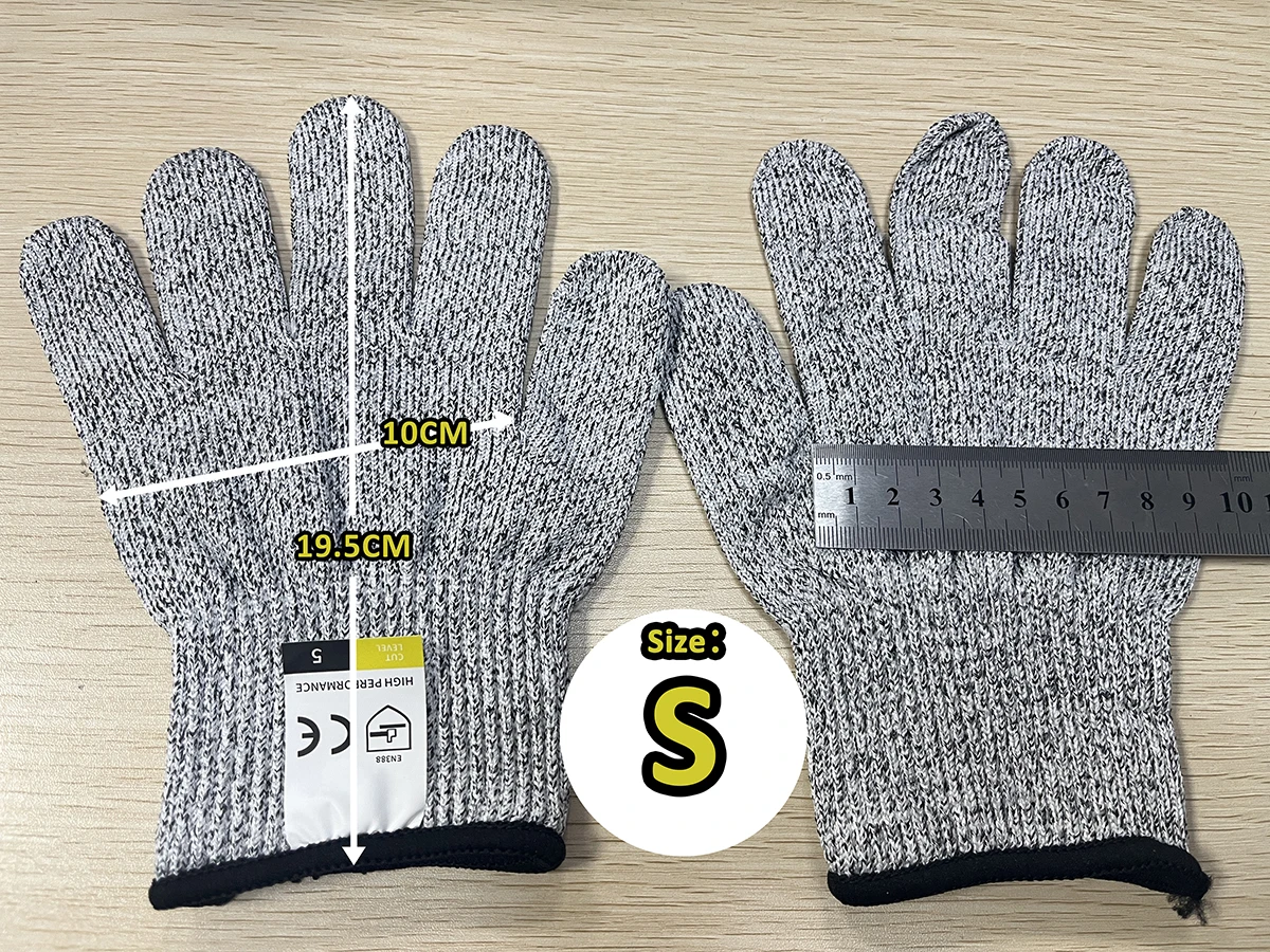 HPPE Level 5 Safety Anti Cut Gloves High-strength Industry Kitchen Gardening Anti-Scratch Anti-cut Glass Cutting Multi-Purpose