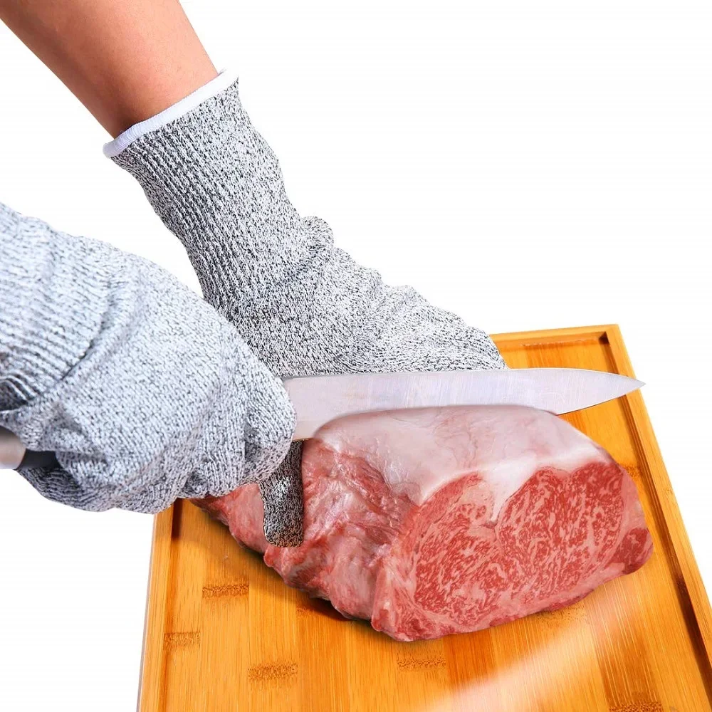 HPPE Level 5 Safety Anti Cut Gloves High-strength Industry Kitchen Gardening Anti-Scratch Anti-cut Glass Cutting Multi-Purpose