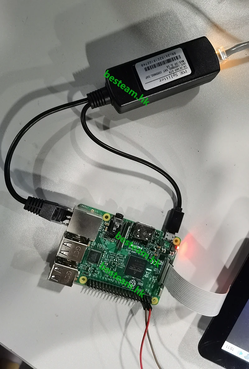 HKBTM Gigabit PoE Splitter Micro USB/Type-C/DC Power over Ethernet for IP Camera/Raspberry PI/sensecap/Bobcat