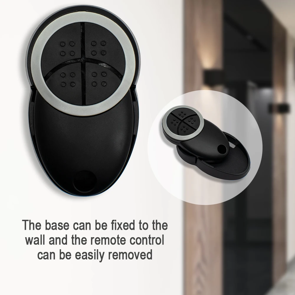 TELECO TXP-433-A01 TXP-433-A02 TXP-433-A04 Garage Door Remote Control 433.92MHz Rolling Code Transmitter Gate Keychain