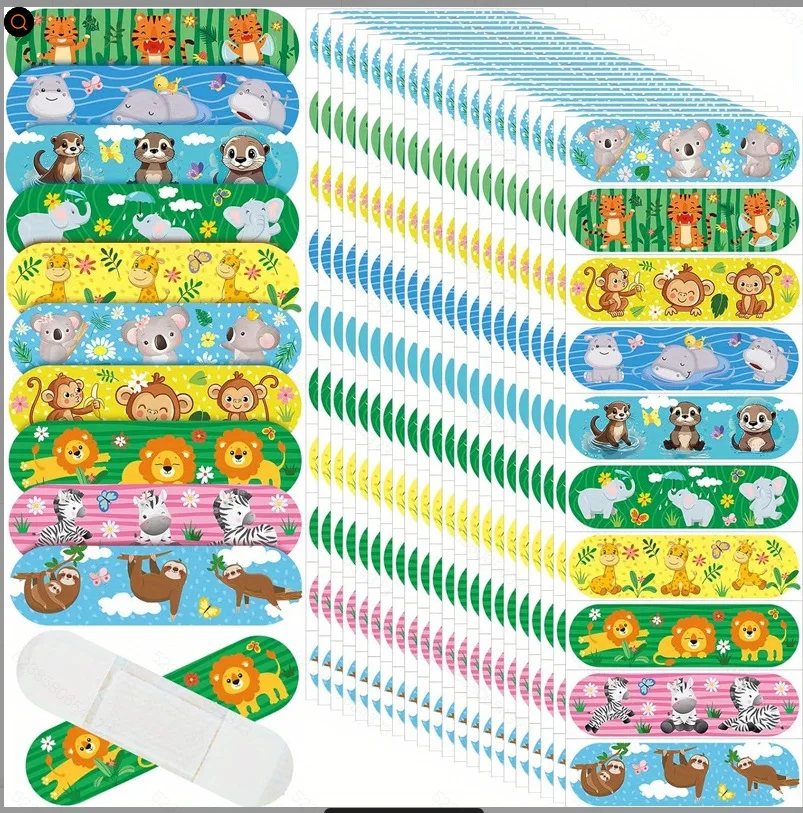 10Pcs Aesthetic Starry Sky Color Cartoon Unicorn PE Band Aid Waterproof Breathable Elastic Kid Hemostatic Bandage Dressing Patch