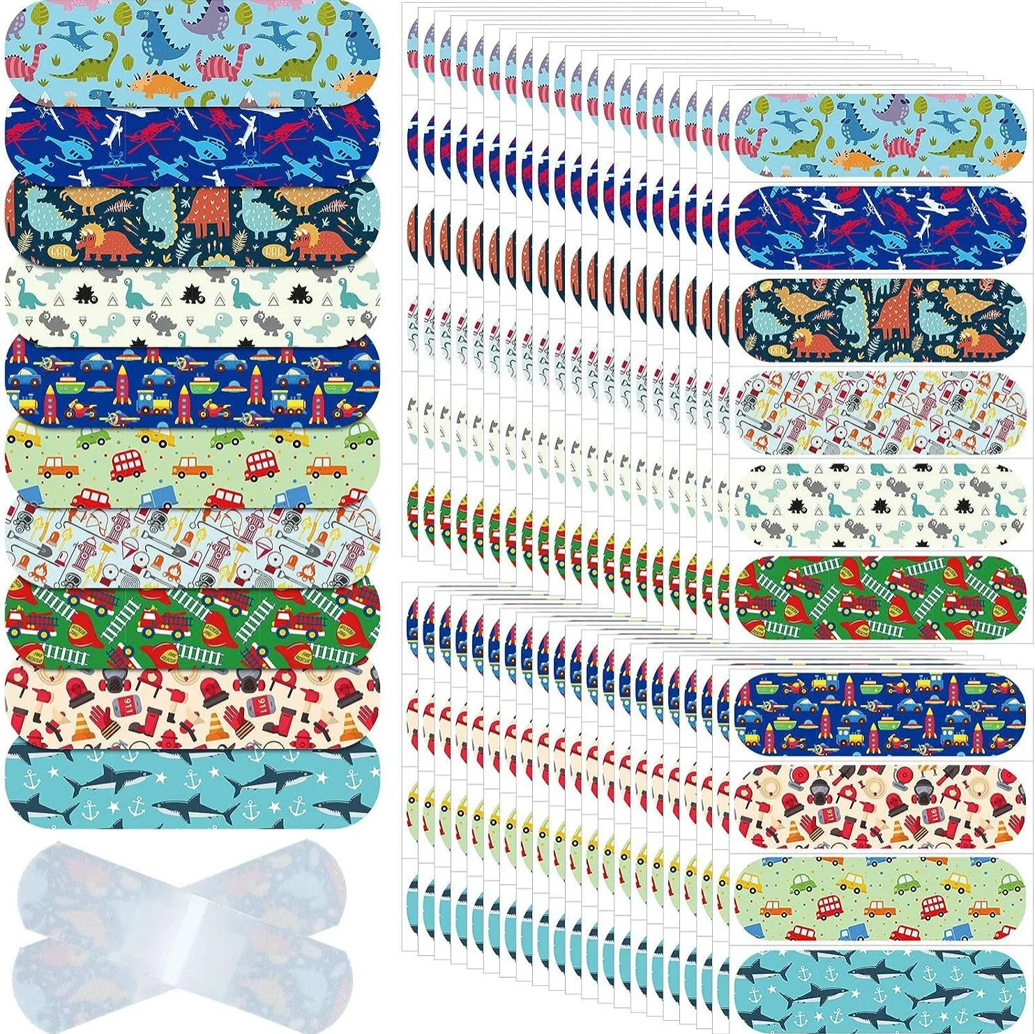 10Pcs Aesthetic Starry Sky Color Cartoon Unicorn PE Band Aid Waterproof Breathable Elastic Kid Hemostatic Bandage Dressing Patch
