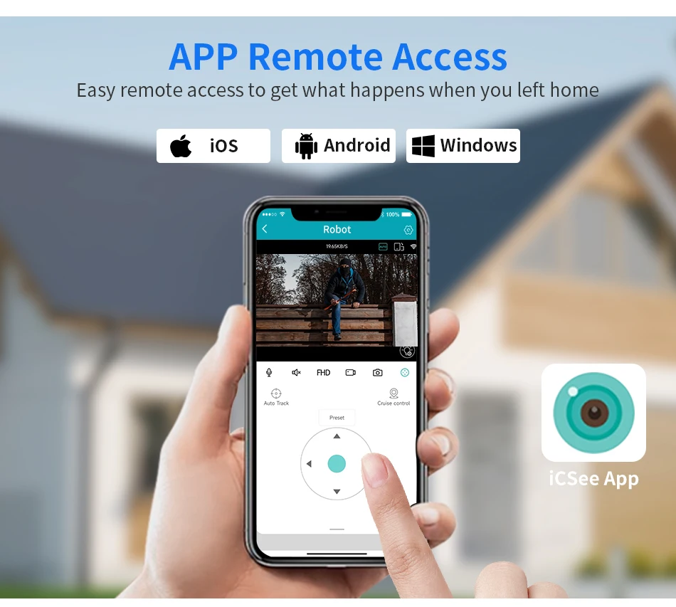 Hiseeu 8MP 4K PTZ Wifi Camera 5x Digital Zoom Ai Human Detect Auto Tracking ONVIF Wireless Outdoor Surveillance Camera ICSee App