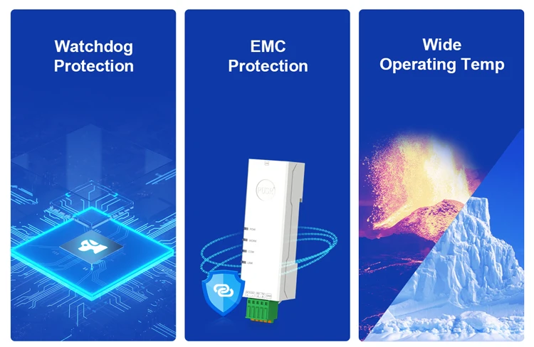 PUSR Serial RS485 RS232 to Ethernet Converter Din Rail Modbus RTU to TCP Gateway Support Edge Computing HTTP MQTT USR-DR132/134