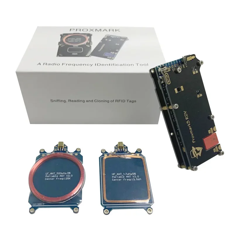 NFC 125KHz 13.56MHz Reader Writer Duplicator RFID Proxmark3 RDV2 512k Memory PM3 DEV Encoder Develop Suit Kits Programmer