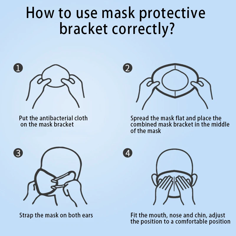 Silicone Mask Inner Support Frame Cool Lipstick Protection Stand for Comfortable Nose Breathing