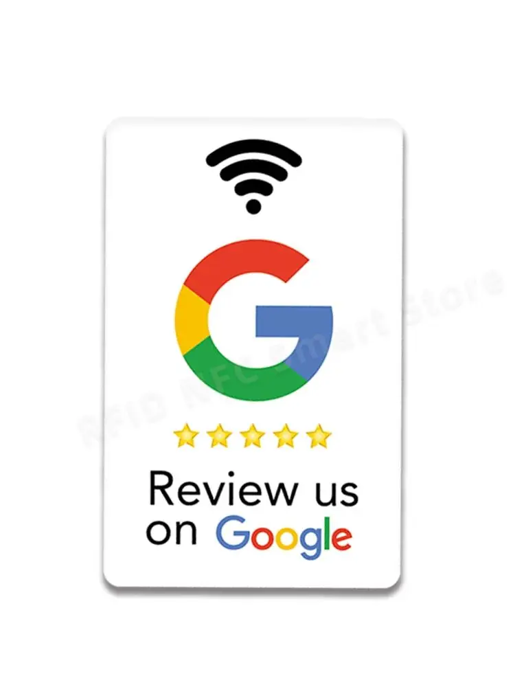 Google Reviews NFC Cards Boost Your Reviews PVC Material Durable