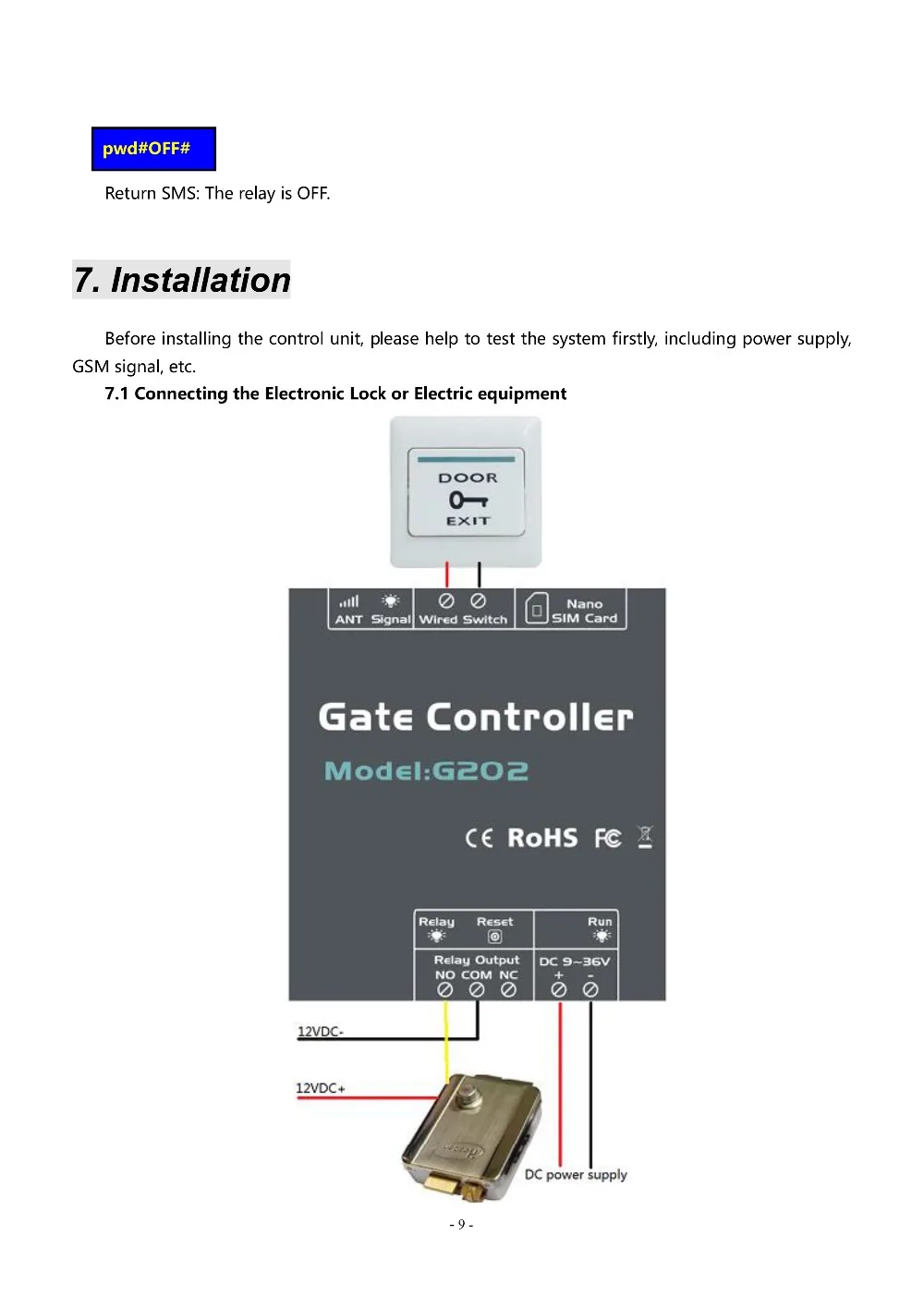 G202 GSM Gate 4PCS Garage Barrier Shutter Door Opener FREE Call Remote Control Controller Electronic Lock Relay Switch