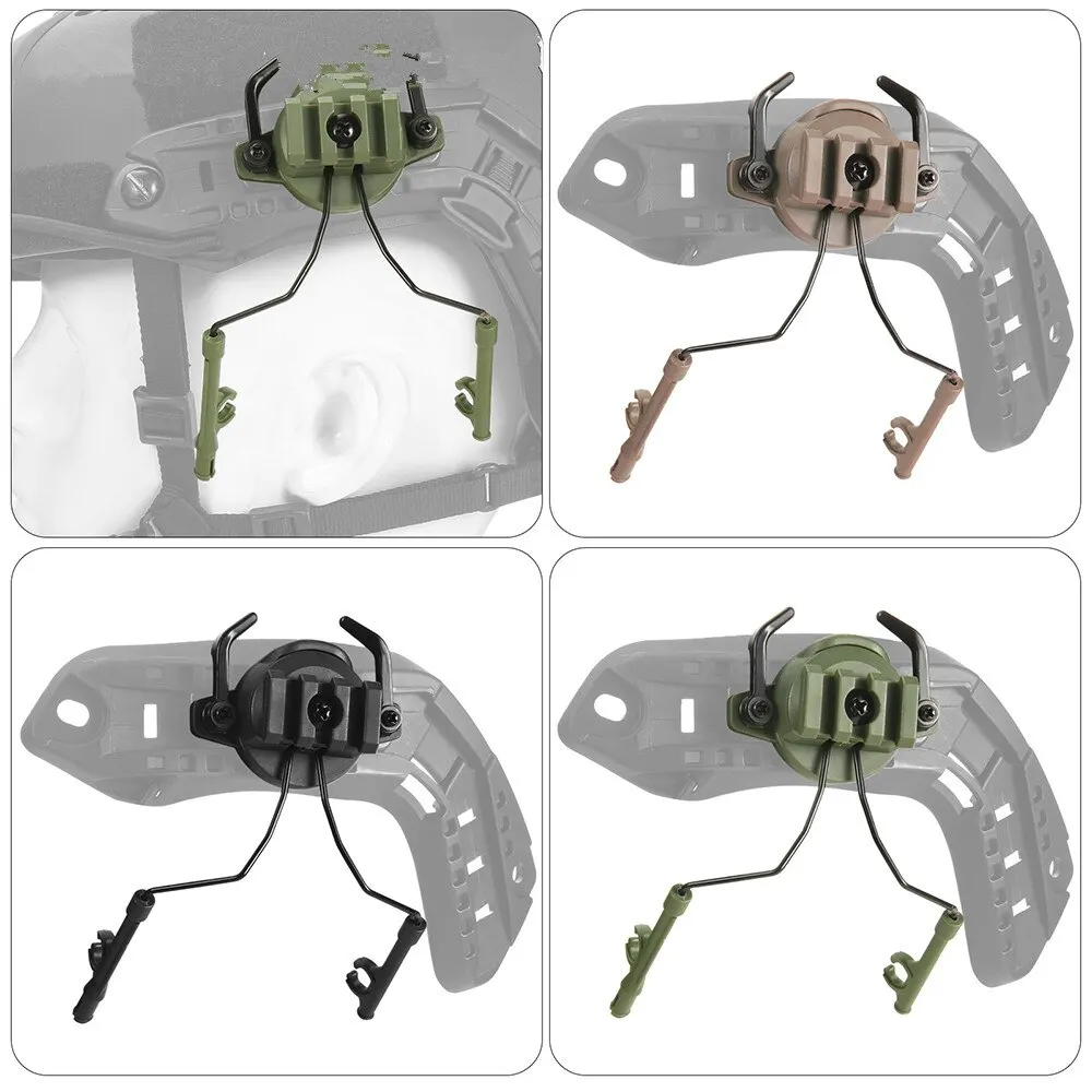 Tactical Helmet Accessories Military Airsoft Headset Holder Helmet Rail Adapter Hunting Shooting Headset Bracket