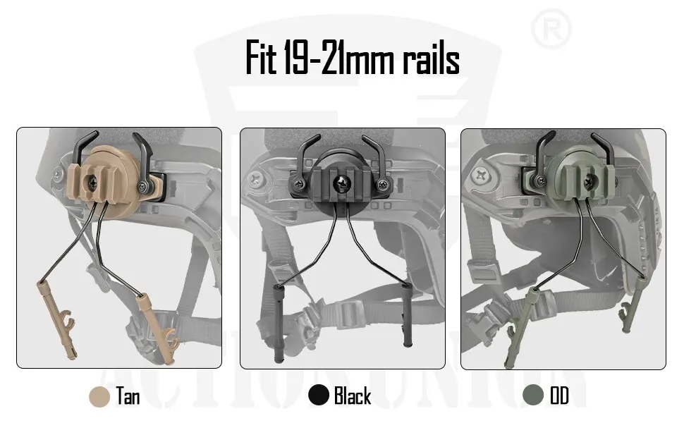 Tactical Helmet Accessories Military Airsoft Headset Holder Helmet Rail Adapter Hunting Shooting Headset Bracket