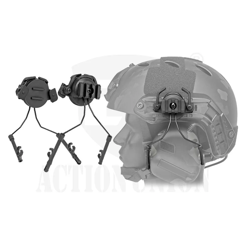 Tactical Helmet Accessories Military Airsoft Headset Holder Helmet Rail Adapter Hunting Shooting Headset Bracket