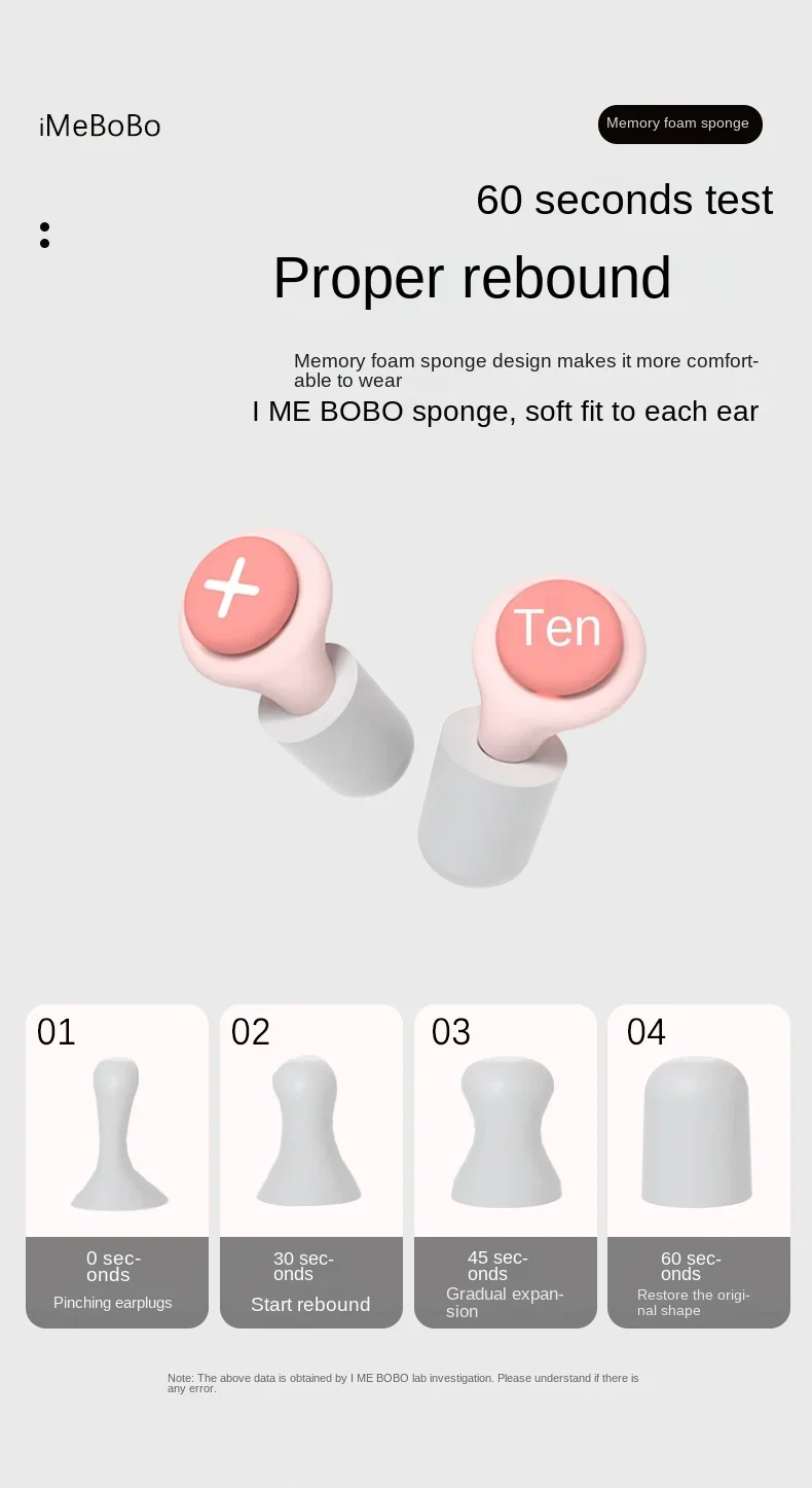 NEW Silicone Earplug Sleep Noise Ear Plug Canceling Noise Reduction Soundproof Anti Soft Slow Rebound Protection Ears Foam