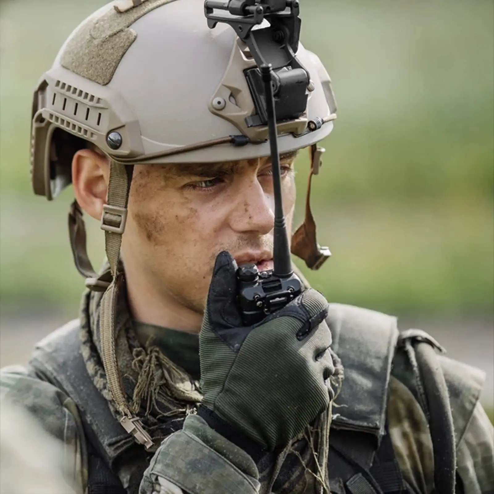 BOOIU Tactical Helmets Night Vision Bracket for NVG PVS-14/PVS-7 Fast MICH Helmet Mount Accessories Military Tactical Equipment