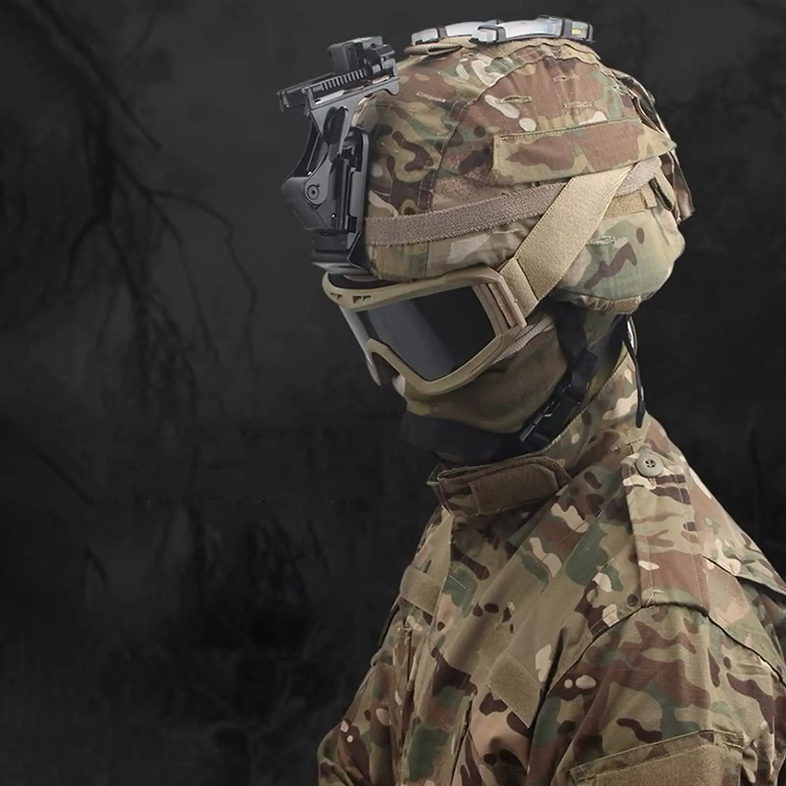 BOOIU Tactical Helmets Night Vision Bracket for NVG PVS-14/PVS-7 Fast MICH Helmet Mount Accessories Military Tactical Equipment