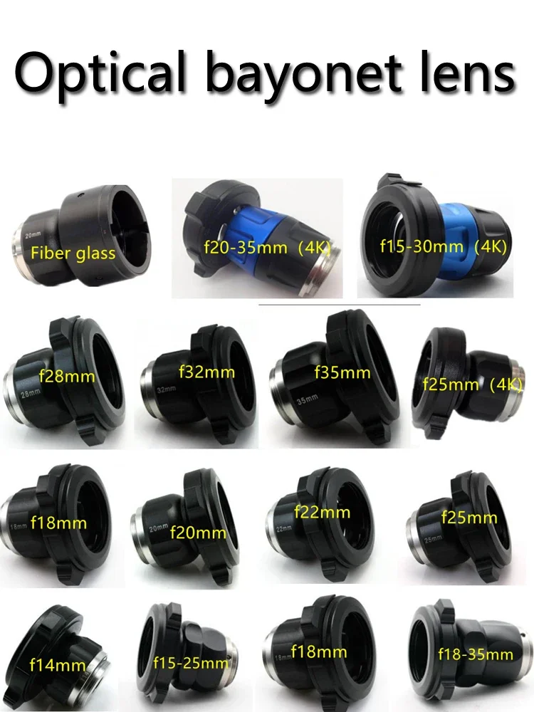 F14mm F22mm 4K Lens Medical Fixed Focus Lens Endoscope Camera Adapter C-Mount Optical Coupler