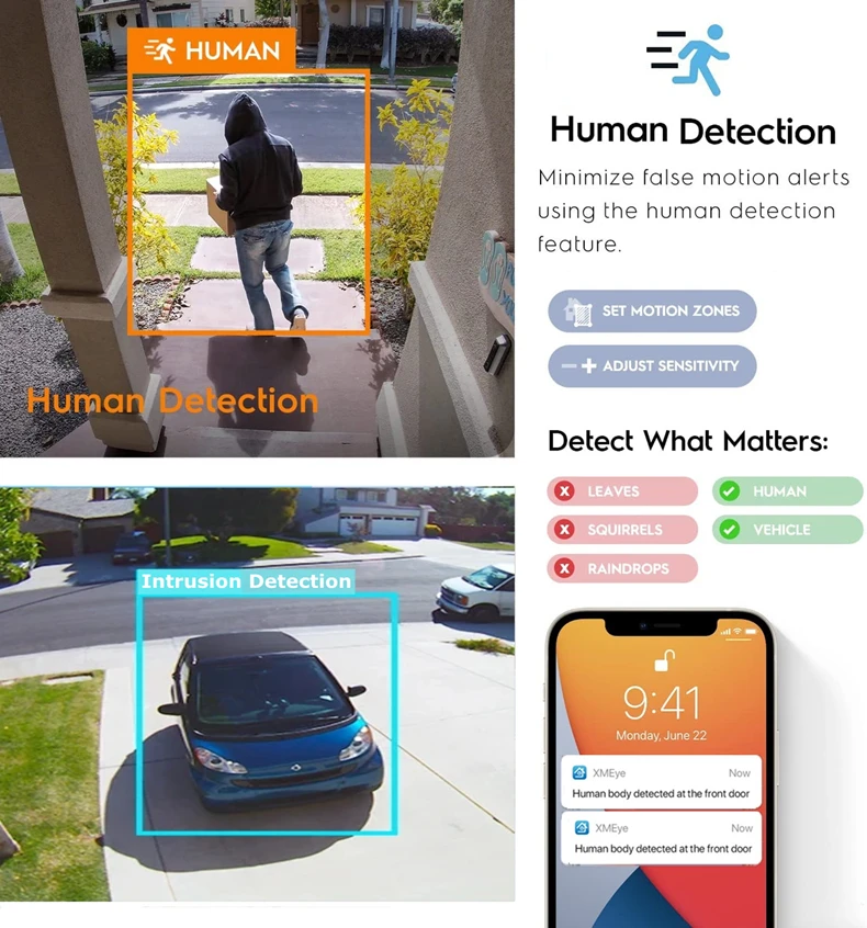4K Poe Video Surveillance IP Camera Onvif Audio 48V POE/DC 12V 3MP/4MP/5MP/8MP AI Color Night Bullet WaterProof Security Camera