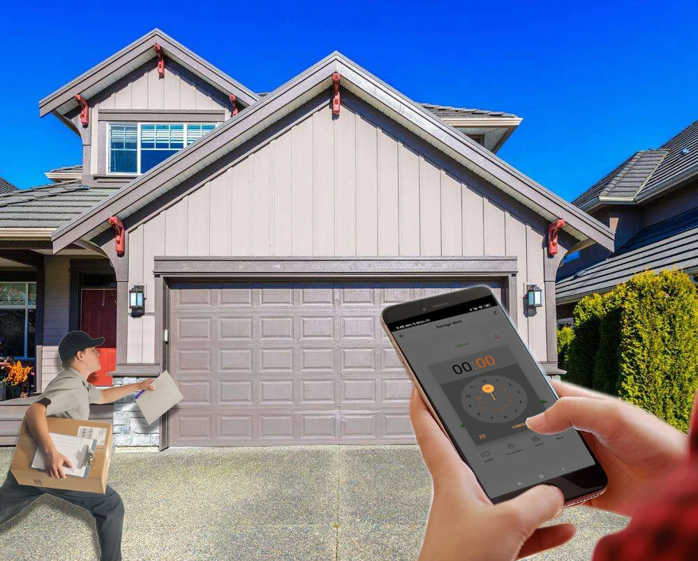Tuya WIFI Garage RF Smart Receiver 300-900MHz 433.92 868mhz 2CH Universal Garage Door Gate Opener Controller For Alexa