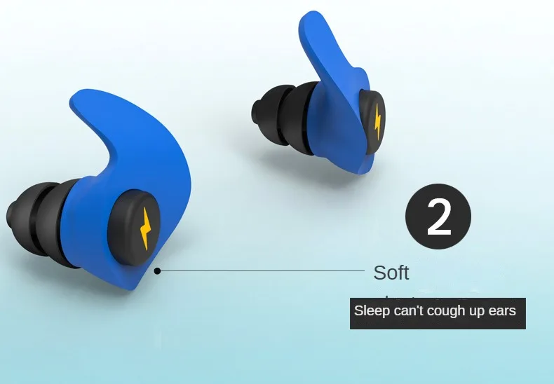 Noise-cancelling Sponge Earplugs Mute Sleep Soundproof Earplugs Separate Assembly Waterproof Silicone Earplugs Security