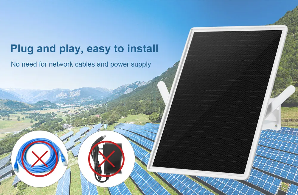 LS VISION Solar Powered WiFi Extender Signal Booster Outdoor Waterproof, Extends Coverage Up to 500ft Compatible with 2.4G WiFi