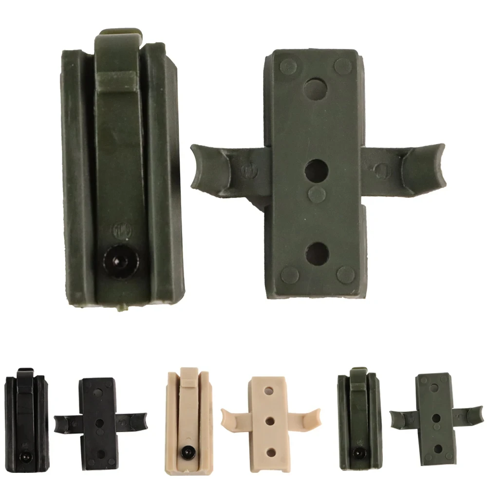 BOOIU Tactical Helmet Rail Slider Airsoft Helmet Rail Slider Mount Accessories Flashlight Clip Multifunctional Helmet Adapter