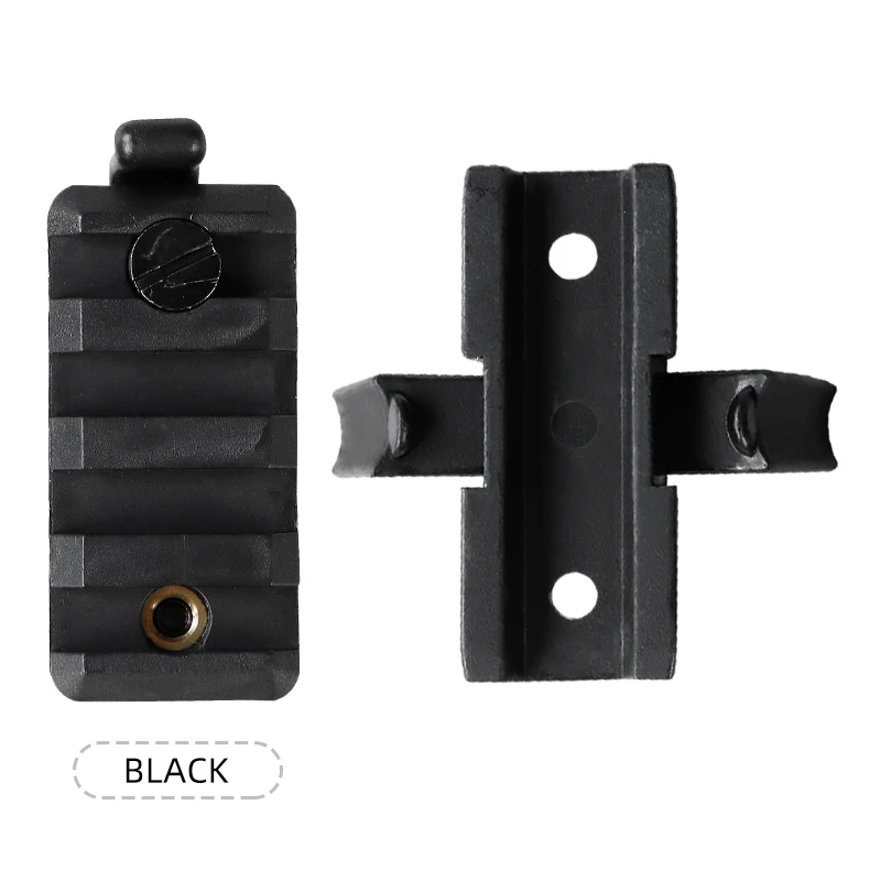 BOOIU Tactical Helmet Rail Slider Airsoft Helmet Rail Slider Mount Accessories Flashlight Clip Multifunctional Helmet Adapter