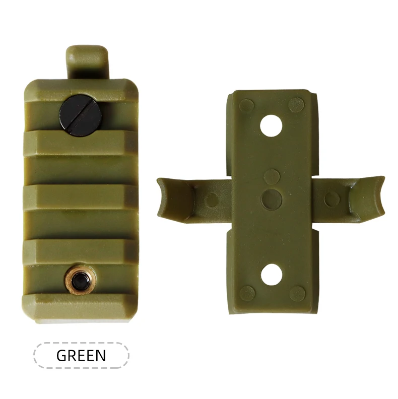 BOOIU Tactical Helmet Rail Slider Airsoft Helmet Rail Slider Mount Accessories Flashlight Clip Multifunctional Helmet Adapter