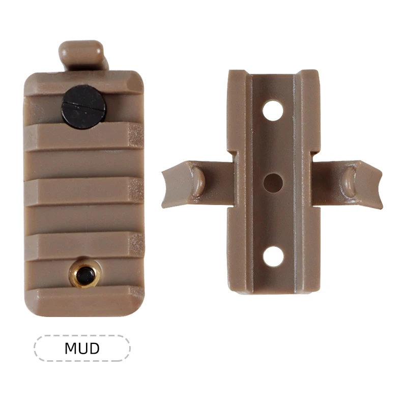 BOOIU Tactical Helmet Rail Slider Airsoft Helmet Rail Slider Mount Accessories Flashlight Clip Multifunctional Helmet Adapter