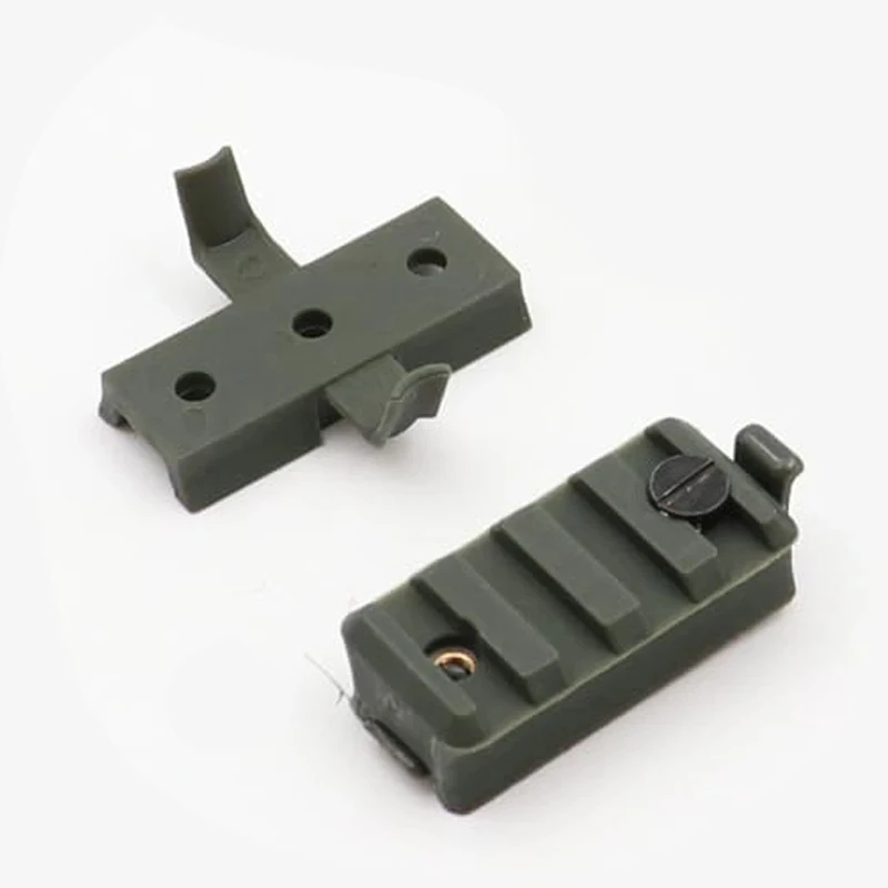 BOOIU Tactical Helmet Rail Slider Airsoft Helmet Rail Slider Mount Accessories Flashlight Clip Multifunctional Helmet Adapter