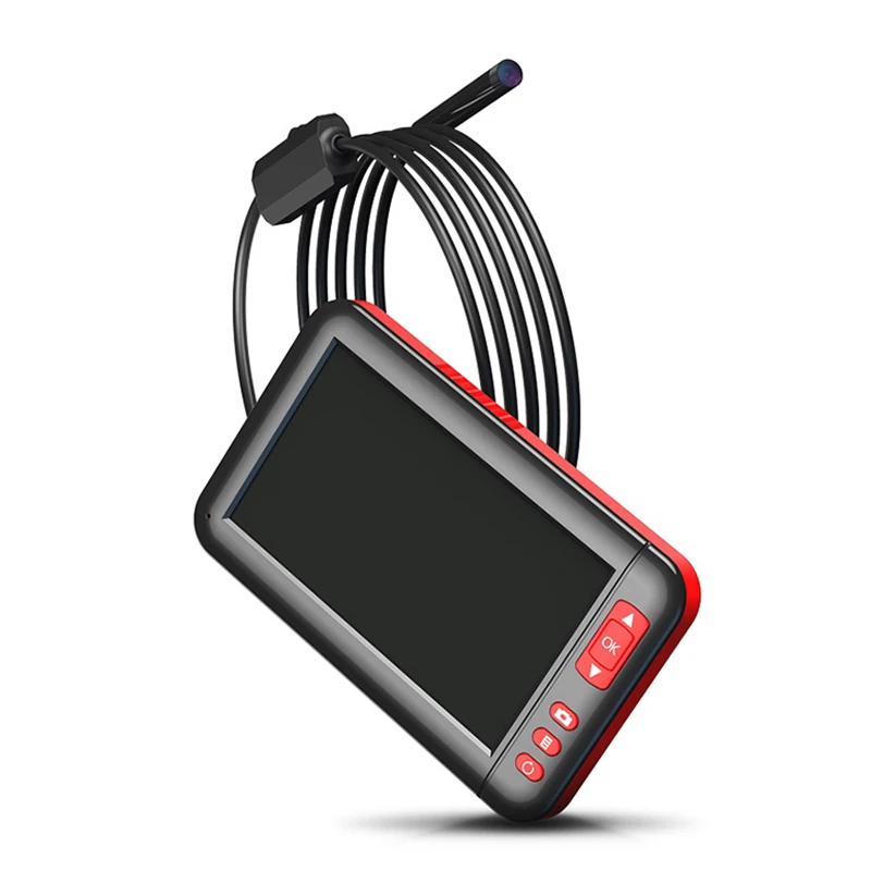 4.3 Inch IPS Screen Industrial Endoscope Camera HD1080P 2.0MP 8MM Lens USB Car Inspection Borescope 8LEDs Waterproof Take Photo