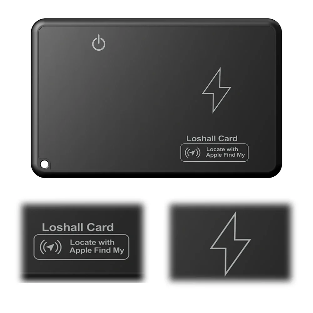 Mini Wallet Tracker Card Wireless Charging Tracking Location Waterproof GPS Locator Work with Apple Find My App Tracker for IOS
