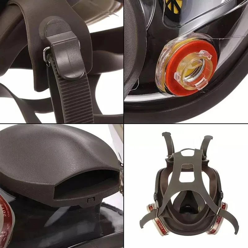 High Quality 6800 Air-Supply Full-Face Mask Gas 4in1 Industrial Respirator System Mask Multifunctional Respirator