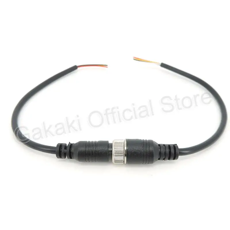 M12 Aviation Signal Cable Male Female Plug 4 Pin Wire for CCTV Car Camera DVR Video Monitor Subwoofer