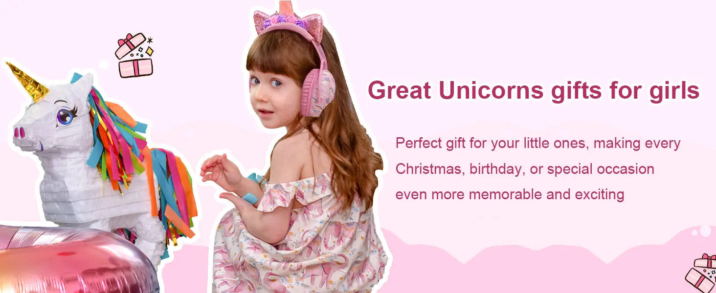 ZOHAN Kids Ear Protection Earmuffs Safety Hearing Ear Muffs Unicorn Noise Reduction Headphones Children Protective Ear Cover