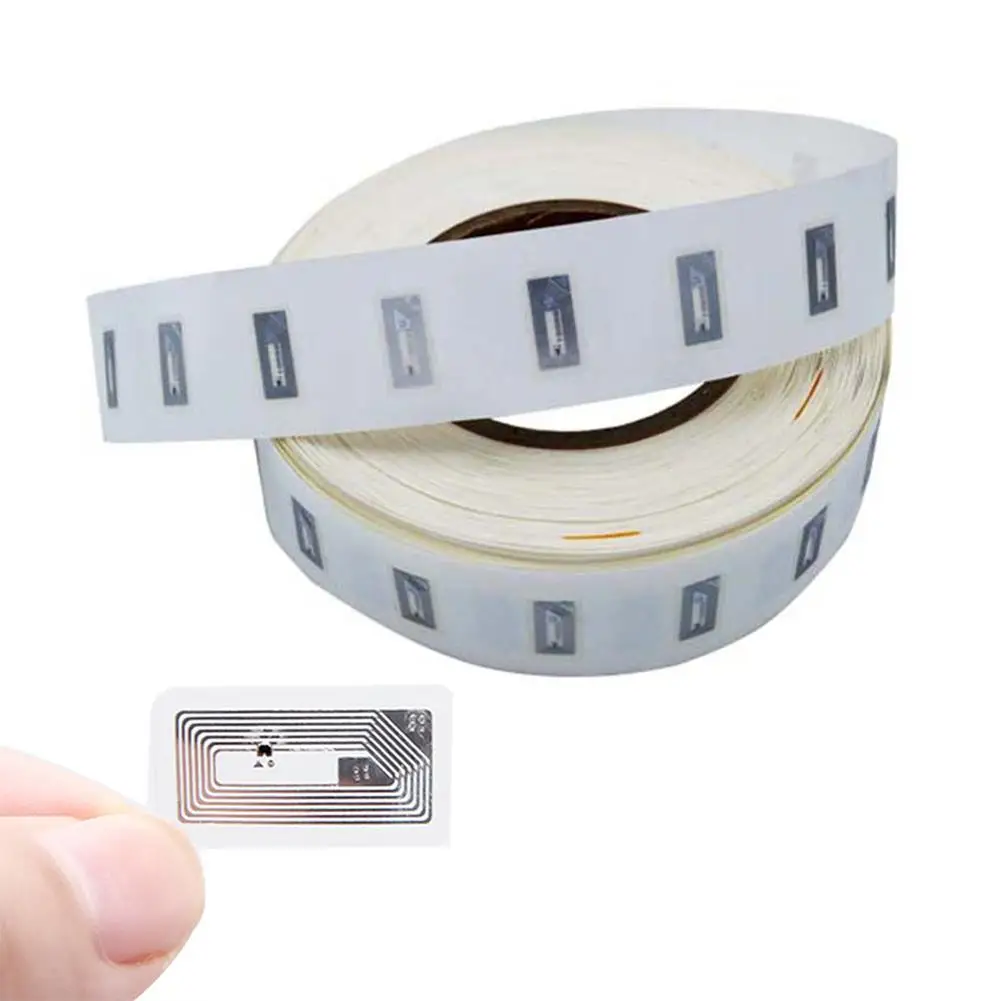 10Pcs NFC Chip Ntag213 Sticker Wet Inlay 11x21MM 13.56MHz Label Tag 213 Anti-counterfeiting Label Electronic Label