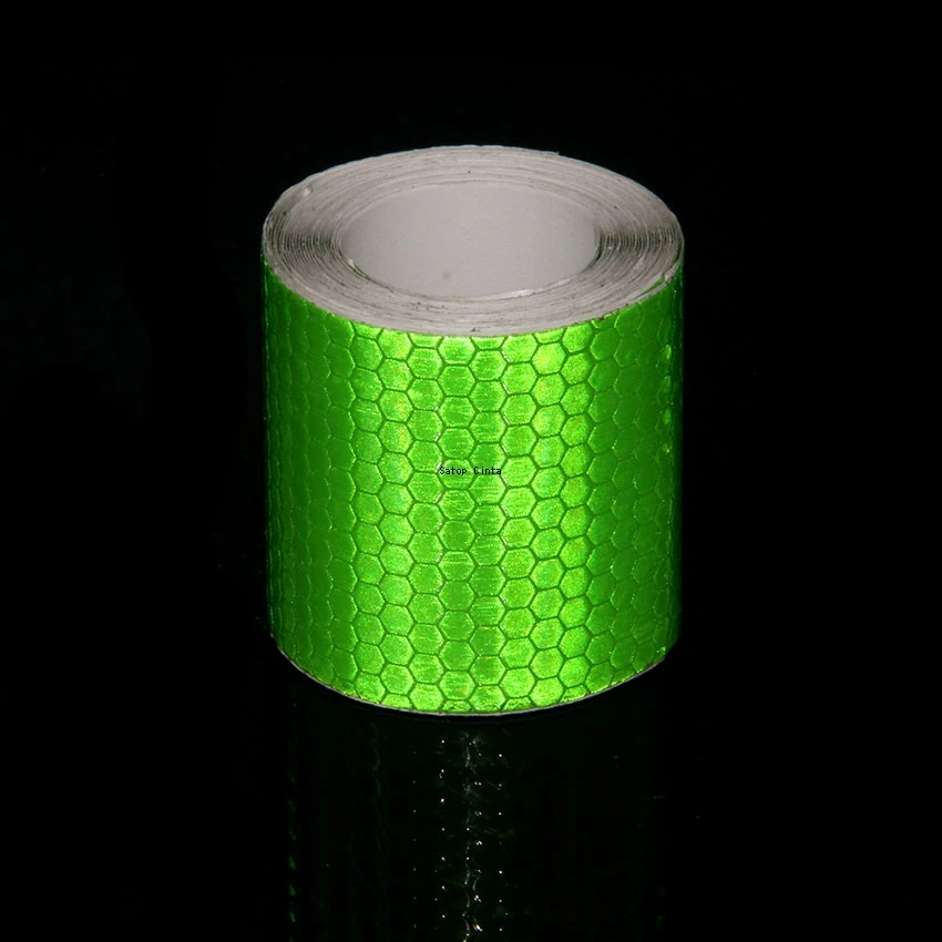 5cm*3M Reflective Car Stickers Outdoor Waterproof Warning Tapes White Red Fluorescent Yellow Reflectors Safety Strip For Bicycle