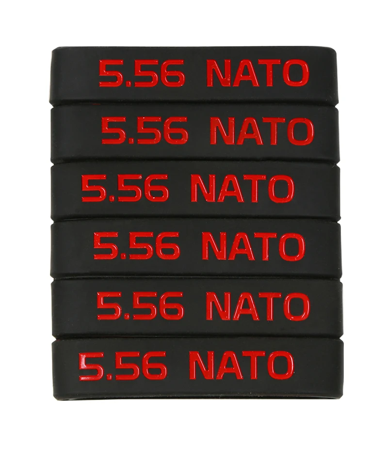 6 Pack Magazine Marking Band for 5.56 Nato 300 Blackout Magazine Marking Rubber Band Muti-Colors High Quality For Gun Safety