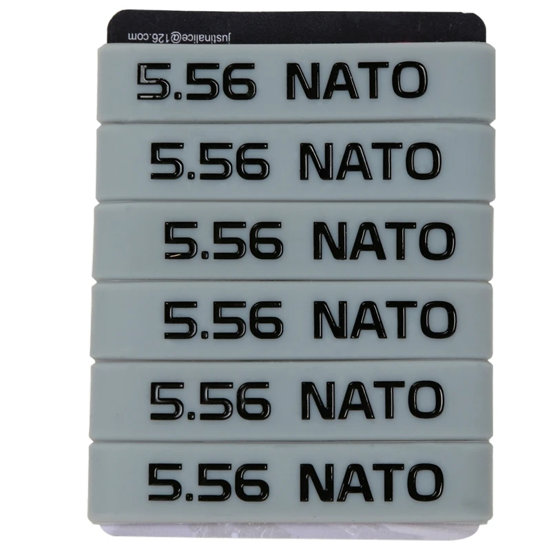 6 Pack Magazine Marking Band for 5.56 Nato 300 Blackout Magazine Marking Rubber Band Muti-Colors High Quality For Gun Safety