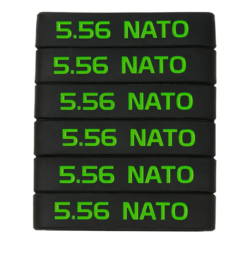 6 Pack Magazine Marking Band for 5.56 Nato 300 Blackout Magazine Marking Rubber Band Muti-Colors High Quality For Gun Safety