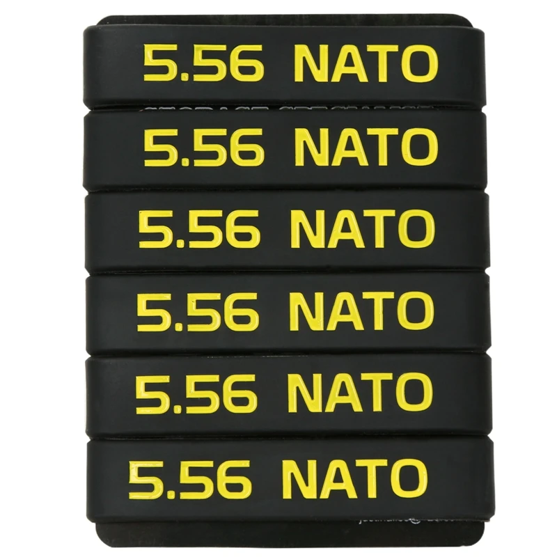 6 Pack Magazine Marking Band for 5.56 Nato 300 Blackout Magazine Marking Rubber Band Muti-Colors High Quality For Gun Safety