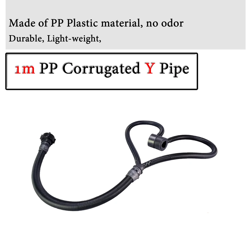 Model Y 40mm Universal Breathing Tube Connectable Gas Mask Airway Gas Mask Airway Rubber Trigeminal Tube For 6200/7502/6800
