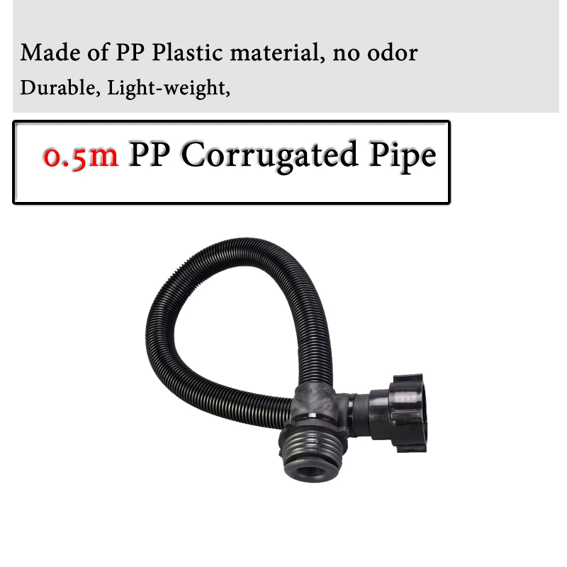 Model Y 40mm Universal Breathing Tube Connectable Gas Mask Airway Gas Mask Airway Rubber Trigeminal Tube For 6200/7502/6800