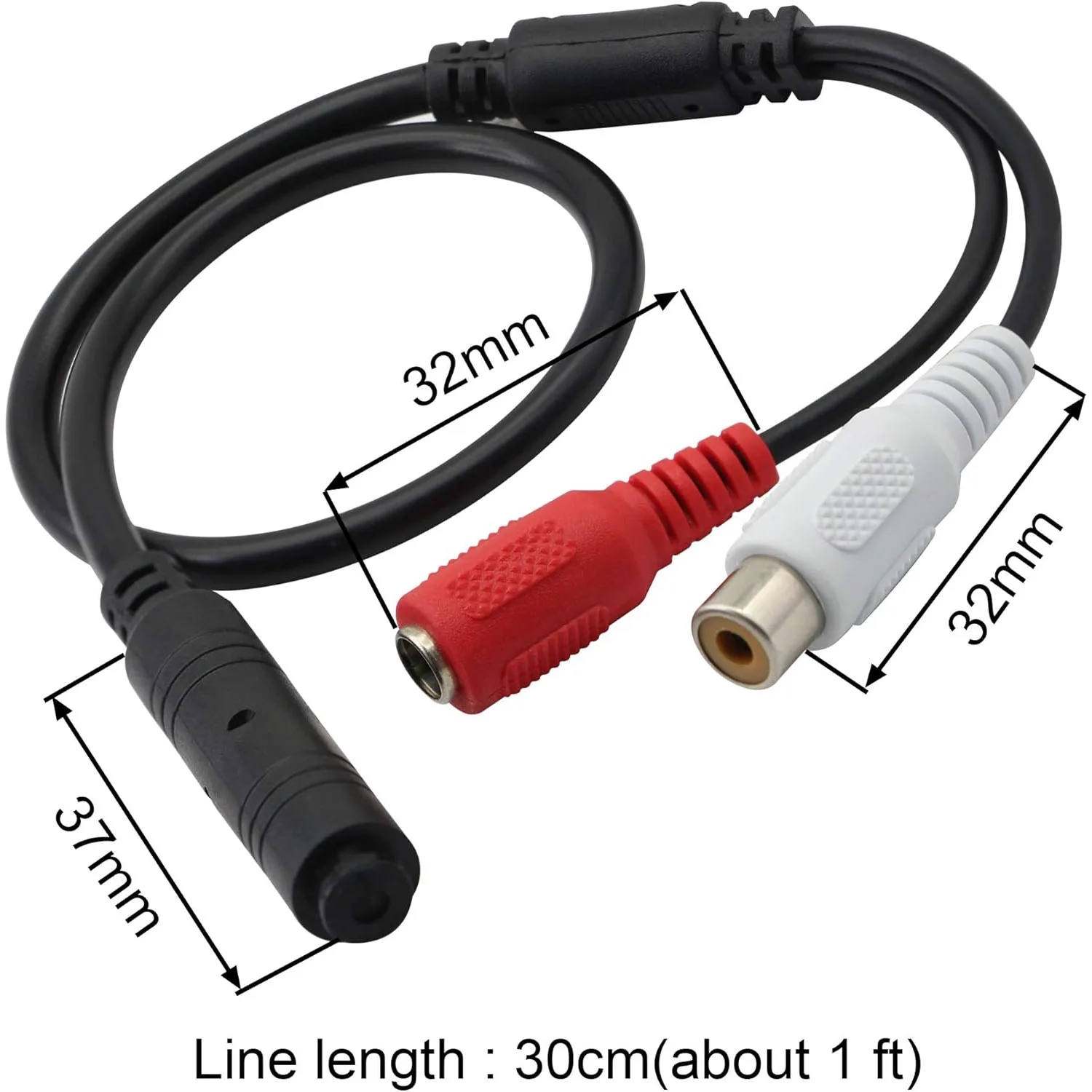 Uvusee Mini Microphone High Sensitive Pickup Audio Mic Microphone for Cctv Security Camera DVR System