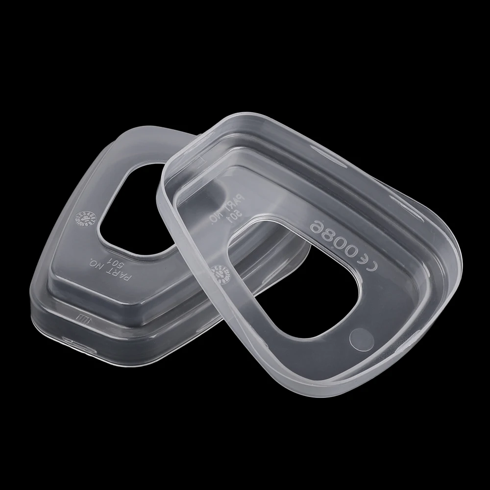 10PCS Anti-dust Retainer Case Safety Respirator Part 501 Filter Adapter Plastic Cover for 3*M 501 6800 6001 5N11 5P71 7502 6200