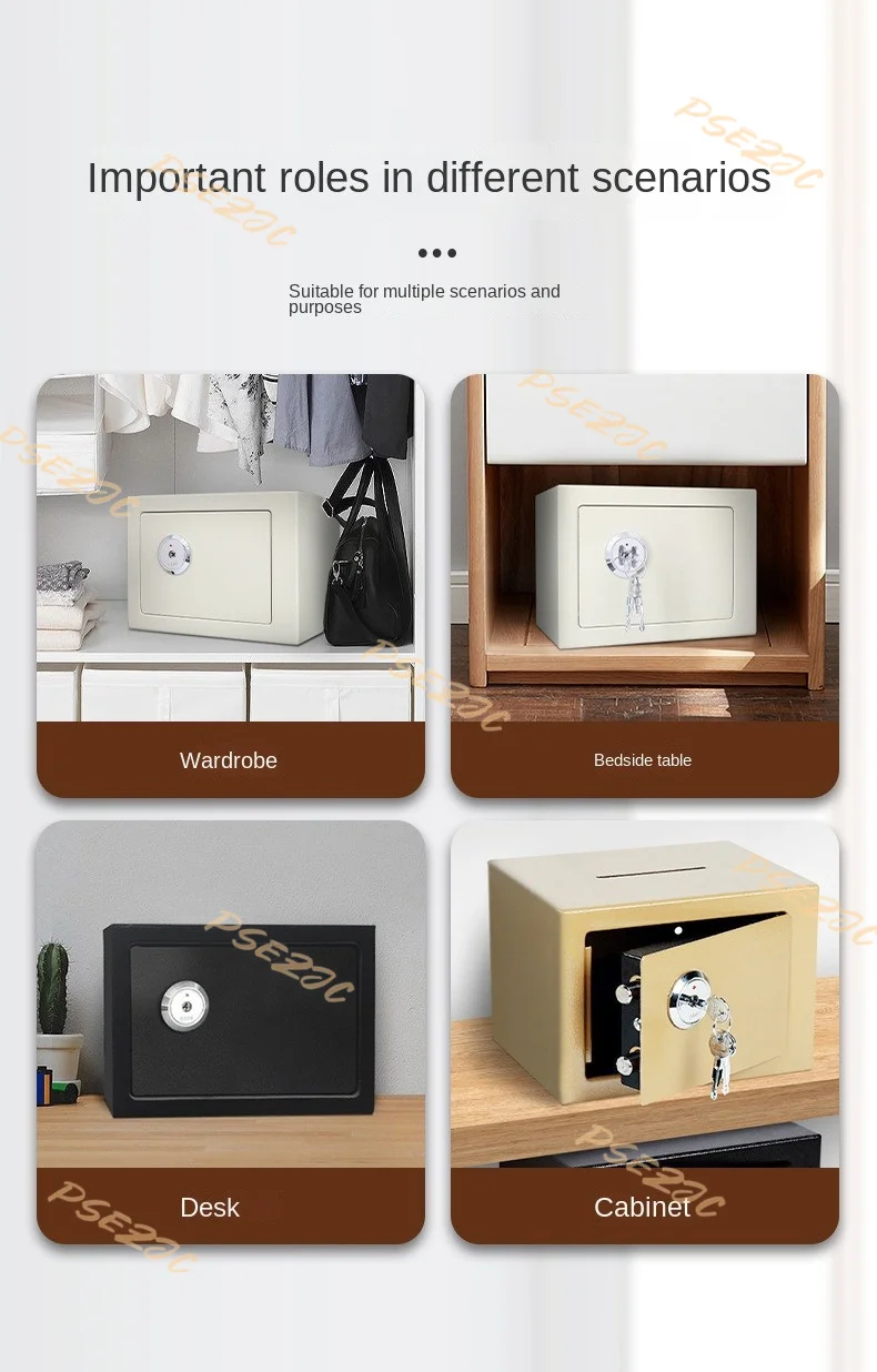 Household Enterprise Anti-theft Mini Office Hotel All Steel Key Safe Cash Box