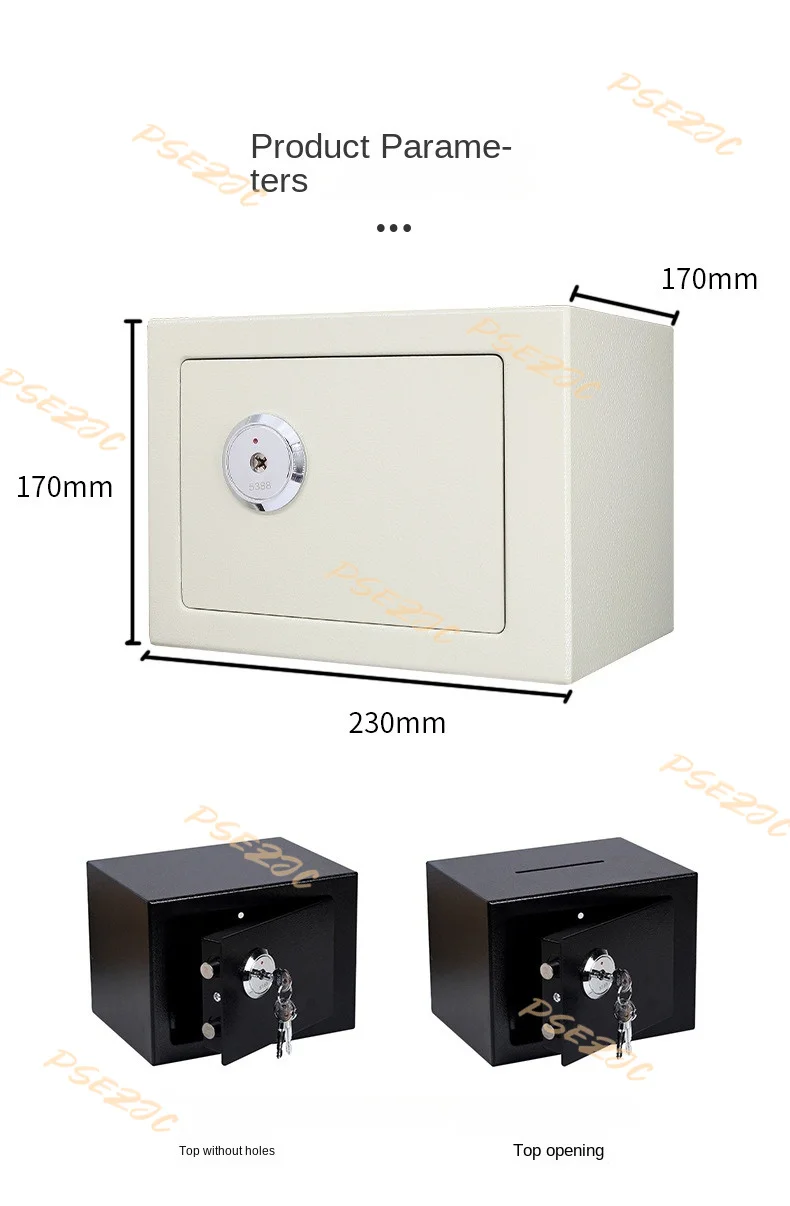Household Enterprise Anti-theft Mini Office Hotel All Steel Key Safe Cash Box