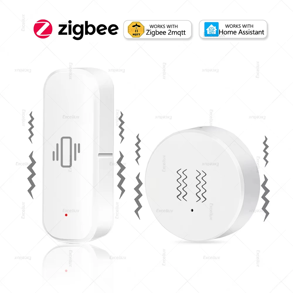 ZigBee Smart Vibration Sensor Tilt Detector Monitor App Control Security Protection Zigbee Sensor Motion ShockAlarm Support Z2M