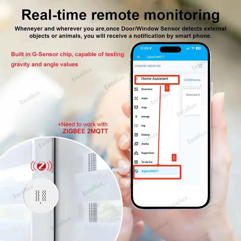 ZigBee Smart Vibration Sensor Tilt Detector Monitor App Control Security Protection Zigbee Sensor Motion ShockAlarm Support Z2M