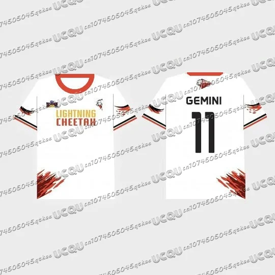 Summer Round Neck Casual Thailand Men's and Women's Gmm tv Sports Meeting Jerseys 3D Printed Short-sleeved Red Team T-shirts